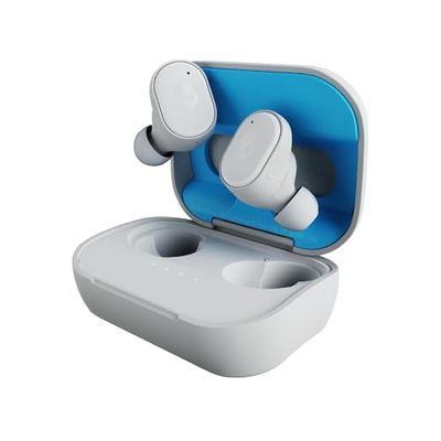 Skullcandy Grind Auricolari Wireless In-Ear con Skull-iQ e Microfono, 40 Ore di Autonomia, Connessione ad Alexa, Compatibili con iPhone, Android e Dispositivi Bluetooth - Grigio/Blu