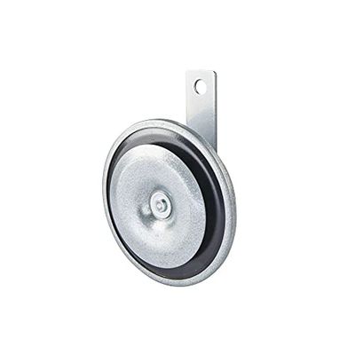 HELLA 3AL 002 952-871 Buzina - M26 - 24V - 115dB (A) - Faixa de frequência: 335Hz - som grave - Cor da carcaça: cinza - conexão de tomada plana