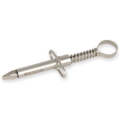 GIMA - Ticks borttagning pincett, rostfritt stål, sandblästrad finish, för husdjur, som katter eller hundar och människor, 8,5 cm.
