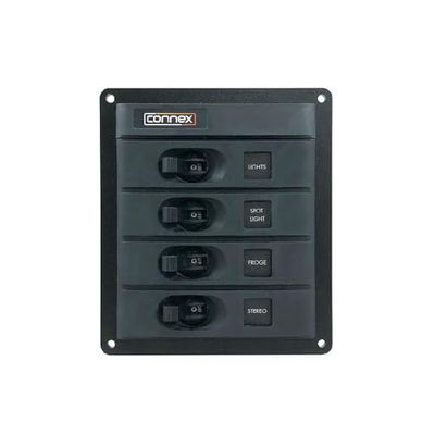 DISMARINA PLASTIMO Nuevo 2024-4 Way Circuit Breaker Panel, 68778 Other, meerkleurig, One Size
