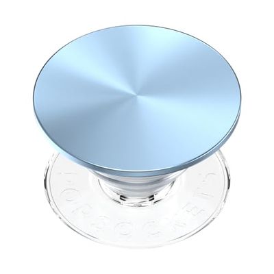 PopSockets: PopGrip - Soporte y Agarre para Teléfonos Móviles y Tablets con un PopTop Intercambiable - Aluminum Blue Sigh