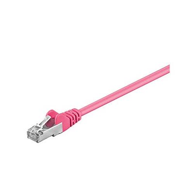 Goobay 95548 CAT 5e Cavo Patch di Rete SF/UTP, Magenta, 1.5m Lunghezza