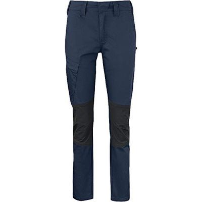 Texstar WP43 - Pantaloni da donna Tech Stretch taglia W32/L32, colore: Marine/Nero