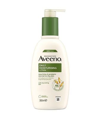 Aveeno® Daily Moisturising fuktgivande kroppslotion (300 ml), parfymfri kroppslotion med lugnande havre för normal, torr, känslig hud