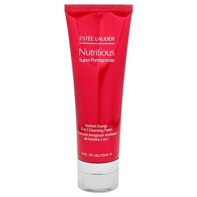 Estee Lauder Super-Pomegranate Radiant Energy 2-in-1 Foam Cleanser Detergenza Viso, 125 ml