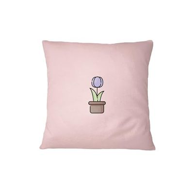 Bona Basics, Taie d'oreiller décorative Décoration de la Maison pour canapé, cafétéria, Taille: 60x60 cm, Couleur: Rose Clair