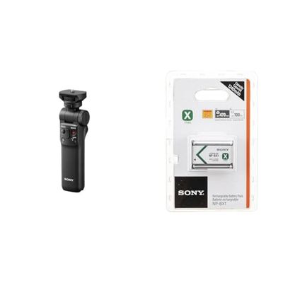 Sony GP-VPT2BT Bluetooth handgreep) zwart & Sony NP-BX1 batterij (type X, 3,6V, 1240mAh) voor cyber-shot