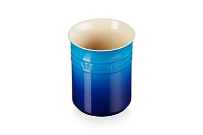 Le Creuset Steengoed potje voor keukengerei, 1 liter, azuurblauw, 71501112200001