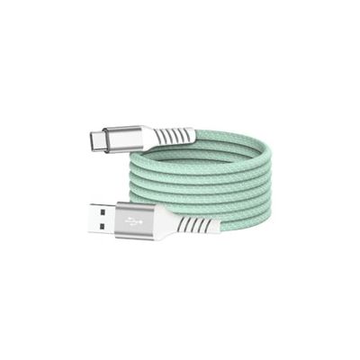 WE cable USB/USB-C magnético, USB 2,0-20V/3A 60W, 1 metro verde