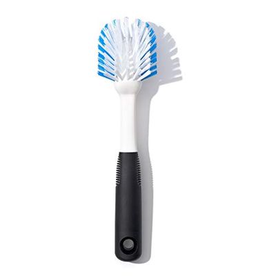 OXO Good Grips, Brosse à vaisselle, Brosse de nettoyage en nylon pour la cuisine, Bleu