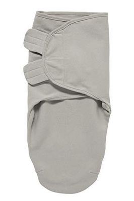 MEYCO Uni, saco de dormir para bebés, saco de dormir para bebés de 0 a 3 meses, suave conforto para dormir, 100% algodão, respirável, ajuda ao sono, cinzento