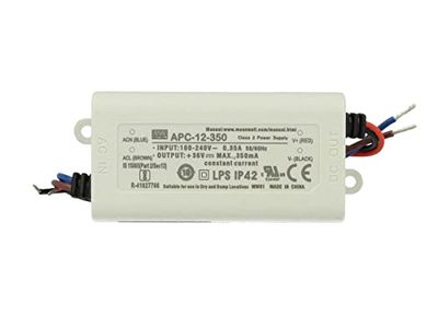 Mean Well, Switching Power Supply konwerter do taśm LED Flexible des, Trafo, AC 110/220 V DC Switching Power Supply 12 W 9 – 36 V 350 mA (apc-12 – 350)