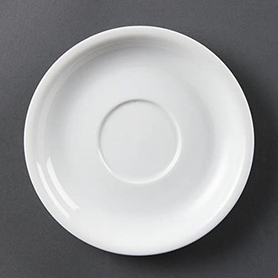 Olympia CB463 Lot de 12 soucoupesà cappuccino Blanc