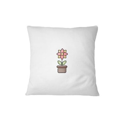 Bona Basics Federa Decorativa, Poliestere, Bianco, 60 x 60 cm