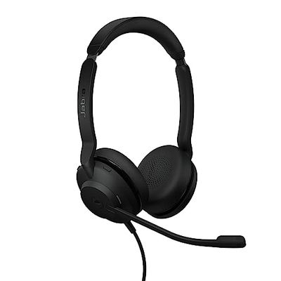 Jabra Evolve2 30 SE bedrade noise cancelling stereo headset met 2-microfoon gesprekstechnologie en USB-A kabel - MS Teams gecertificeerd, werkt met alle andere platforms - zwart