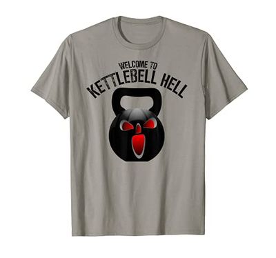 Welcome to Kettlebell Hell Tee Kettlebell Weight Workout tee