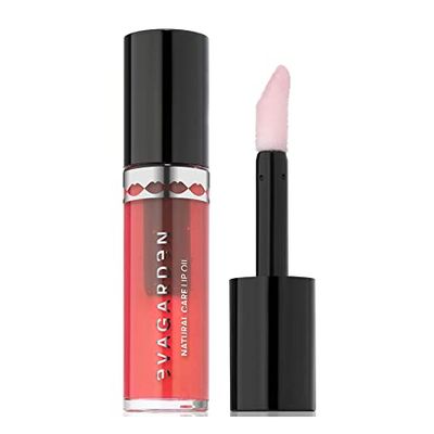 EVAGARDEN Natural Care Lip Oil - Protects, Softens and Revitalizes - Infused with Coconut Oil - Non-Greasy Formula or Sticky Texture - Gives Volumizing Effect - 904 Coral - 0.16 oz Lip Gloss