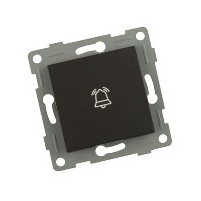 S-EMPOT GRAPHITE BOUTON HOTTE : poussoir encastré innovant, design élégant en graphite, idéal pour contrôler les hottes. Combine fonctionnalité et style dans votre maison.