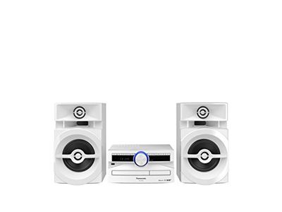 Panasonic SC-UX104EG-W - Micro música de CD (Bluetooth, sintonizador (Dab+/FM), USB, AUX-IN, DJ Jukebox, 300 W RMS, Color Blanco