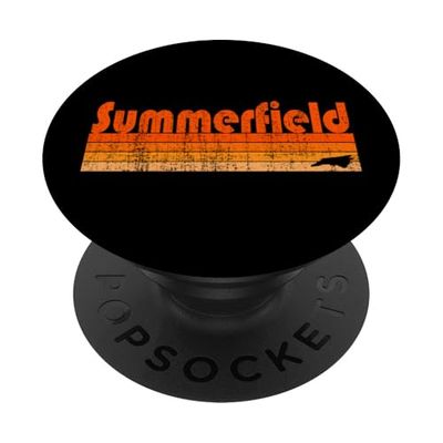 Summerfield, Carolina del Norte, estilo retro de los años 80 PopSockets PopGrip Adhesivo