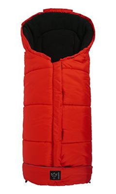 Kaiser Iglu - Saco de cobertura de pernas de forro polar para carrinho de passeio, cor vermelha