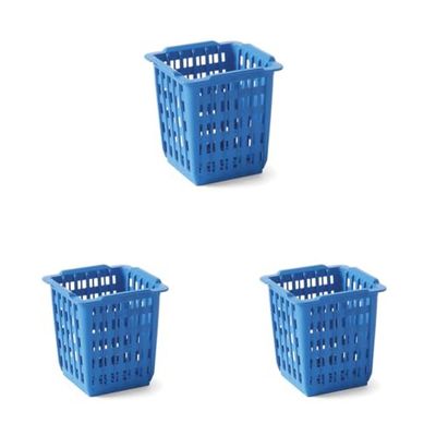 HENDI Cesta para cubiertos - azul - 125x84x(H)135 mm (Paquete de 3)