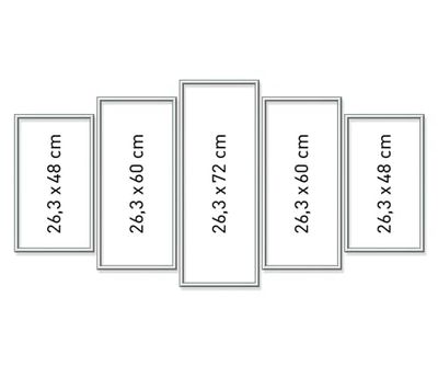 Schipper 605280901 Peinture par numéros avec Cadre en Aluminium polyptyque 132 x 72 cm Argenté sans Verre pour Votre œuvre d'art Montage Facile