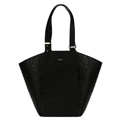THUN, Sail Shaped Shopping Bag Prestige Line 43.5 x 32.5 x 14.5 cm, Black, 43.5 x 32.5 cm, black, 43.5 x 32.5 cm