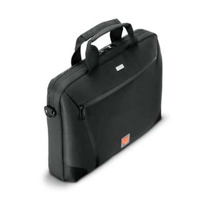 Hama Funda para ordenador portátil de 15,6 a 16,2 pulgadas a prueba de golpes (bolsa para portátil de negocios con correa para el hombro, funda protectora para portátil, asa moderna, organizador de