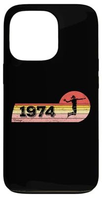 Handballers Handball Women Vintage 1974 Birthday Handball Case for iPhone 13 Pro