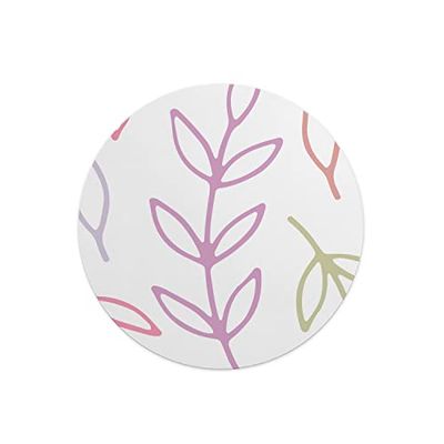 Questo Casa, Round Digital Printed Mouse Pad, Non-Slip Base, for Office and Home, Diameter:22cm