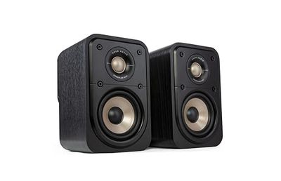 Polk Audio Signature Elite ES10 Enceintes Surround Hi-Res, Satellites Compactes, Compatibles Dolby Atmos/DTS:X (Paire) - Noires