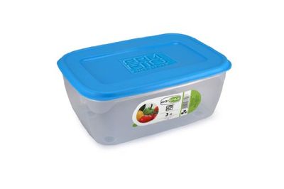 GIO'STYLE Contenitore Ermetico per Alimenti - 3L - Made in Italy - Rettangolare - Adatto a Frigorifero, Freezer, Microonde - Linea Ermetici