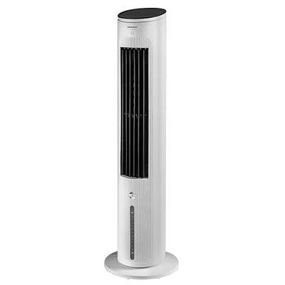 Daewoo 3-in-1 Tower Air Cooler with Purifier & Oscillation – 4L Water Tank, Cooling Function, Timer, Night & Baby Modes – Remote Control, Quiet Bladeless Fan for Home & Office, 45W