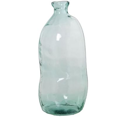Alexandra House Living Vaas van gerecycled glas, transparant, 31 x 30 x 70 cm