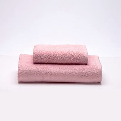 Sancarlos – Set med 2 Ocean Handdukar med handfat och dusch, Rosa, 100% Bomull, 550gr/m2