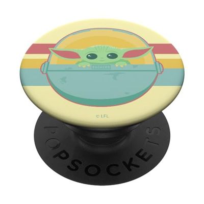 Popsockets-Star Wars Star Wars The Mandalorian The Child Rainbow Chest Lines PopGrip: Agarre intercambiable para Teléfonos y Tabletas