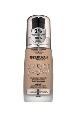 Deborah Milano - Fondotinta Liquido 24 Ore Perfect Idratante SPF 20, N.2.1 Vanilla, 30.0 millilitro