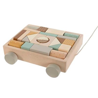 Home ESPRIT Jeu en Bois Jaune Marron Naturel Menthe