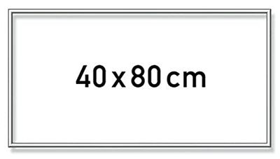 Schipper 605250768 Schilderen op nummer, aluminium frame, 40 x 80 cm, mat zilver zonder glas, voor je kunstwerk, eenvoudige zelfmontage