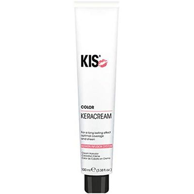 KIS KeraCream Color – Crema permanente per capelli – 100 ml – 5RV – elevata opacità – colore intenso per capelli – infusione di cheratina – adatta agli animali e sostenibile