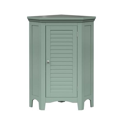 Elegant Home Fashions Angolo Autonomo Verde Salvia con Porta Stile Persiana