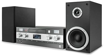 Dual 74759 DAB di MS 130 CD impianto stereo DAB (DAB (+)-/sintonizzatore FM, lettore CD, Nero
