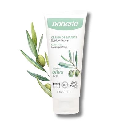 Babaria - Creme mãos rachadas e secas | Creme mãos reparador com azeite de oliva, creme de lençóis | Creme de mãos Working Hands