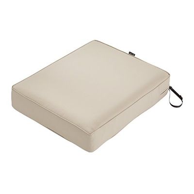 Classic Accessories Montlake - Cuscino rotondo in schiuma e fodera antiscivolo, Antique Beige, 21" wide x 19" deep x 5" thick