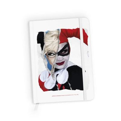 ERT GROUP Cuaderno con licencia original y oficial de DC, patrón Harley Quinn 003 white, con papel cuadriculado, A5