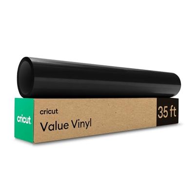 Cricut Value Permanent Vinyl, Zwart (12" x 35ft)