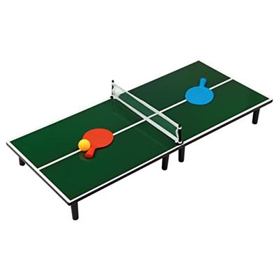 Bino world of toys Gra w tenisa stołowego dla dzieci, stół do tenisa (zabawka dla dzieci do wewnątrz i na zewnątrz, 16-częściowa, w zestawie piłka i siatka, zabawka outdoorowa dla dzieci od 3 lat),