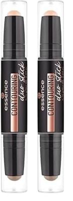Essence Cosmetics Duo Contouring Stick Viso, Opacizzante, Definizione, Risultato Istantaneo, Opaca, 2.76 g (Confezione da 2)