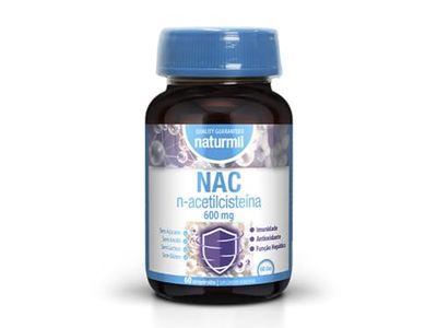 Naturmil | NAC N-Acetilcisteína 600 mg - 60 Comprimidos | 1 al día